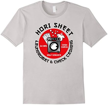 Mens Hori Sheet Laundromat &amp; Check Cashing Large Silver