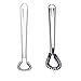 Stainless Steel Mini Spring Egg Beater Silicone Whisk Magic Hand Held Sauce Stirrer Blender Milk Frother Foamer Coffee Mixer (2Pack-Silicone+Steel coil)