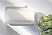 mDesign Wall Mount Paper Towel Holder for Inside Kitchen Cabinets and Home – White