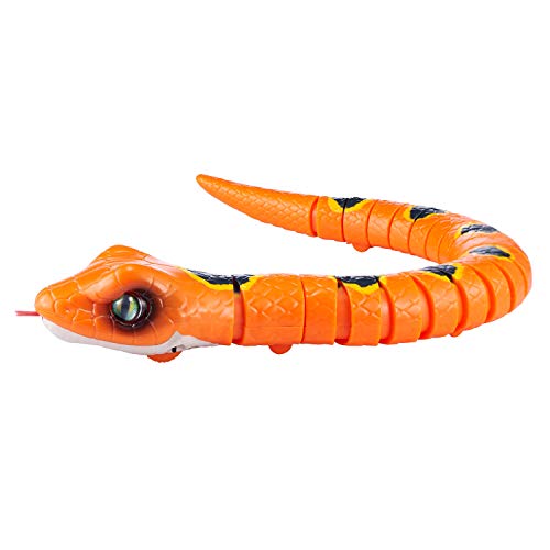 Robo Alive Slithering Snake BatteryPowered Robotic Toy by ZURU, Orange
