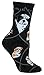 Shih Tzu Puppy on Black Ultra Lightweight Stretch Cotton Crew Socks