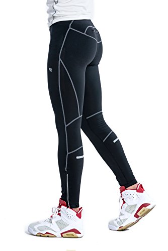 image for Beorbus Men's Water Resistant Outdoor Thermal Tights Breathable Runnin