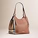 Tote Bag Handbag Authentic Burberry Small Canter in Leather and House Tan color Made in Italy