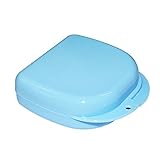 Denshine 1 PCS Dental Orthodontic Retainer Denture Mouthguard Case Box (Blue)