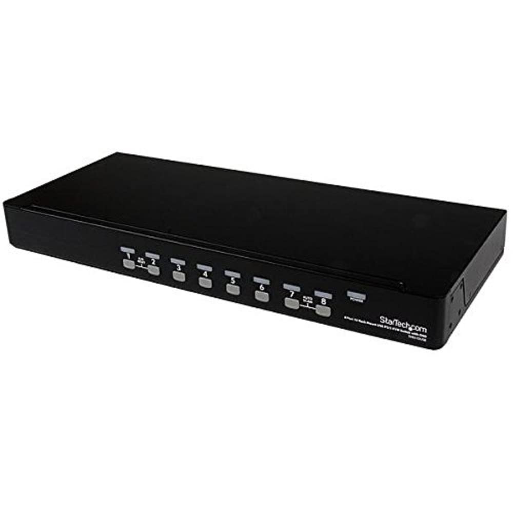STARTECH.COM SV831DUSBGB 8 Port 1U Rackmount USB PS/2 KVM Switch with OSD