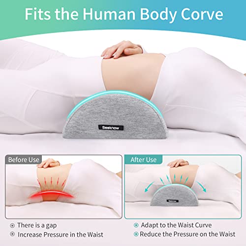 Lumbar Support Pillow for Bed Lower Back Pillow for Sleeping Lumbar