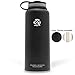 321 STRONG 500 mL (16.9 Fluid Ounce) Aluminum Water Bottle, Flat Black