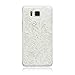 Yakamoz White Henna Paisley Floral Flower Crystal Gel TPU Rubber Flexible Slim Skin Soft Case for Samsung Galaxy Alpha G850F with Free Screen Protector & Stylus Pen