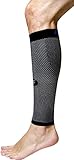 Dr. Comfort OrthoSleeve CS6 Compression Calf Sleeve, Black, Medium
