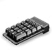 2.4GHz USB Numeric Keypad, 19 Keys Wireless USB Numeric Keypad, Mini USB Receive for Laptop Desktop PC Notebook (Black)