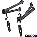 Krator (Rear) Foot Rests Assembly Kit Compatible with Suzuki GSX-R 600/750 2006-2007 Frame Fitting Step Frame Fitting Stay Footrests Step Bracket Assembly