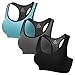 STENFFY Racerback Sports Bras Activewear Medium High Impact For Fitness Workout Yoga Gym 3 Packs