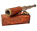 Vintage Brass Spyglass Telescope – Dollond London 1920 Replica | Functional Maritime Scope with Leather Wrap & Case | 16-Inch Extendable Nautical Telescope for Travel, Decor & Collectors