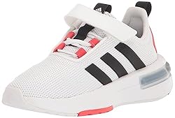 adidas Racer Tr23 Hook & Loop Sneaker, White/Core