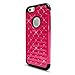 iPhone 6 Case, SNAZZYCASE [Star Bling] Pink iPhone 6 Case (4.7-inch), For Girls & Women [Glossy Cherry Pink] Dual Layer Protection [Soft Hard Tough Case] Designer iPhone 6 Case - Premium Custom Slim Fit