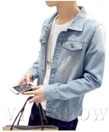 Amazon ビビショー デニムジャケット メンズ Gジャン パーカー デニムシャツ 長袖 ジージャン カジュアル ショート丈 春物 秋 ヴィンテージ コート ジャケット 通販