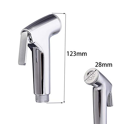 GNEGKLEAN Bidets Sprayer Wash Nozzle Hose Douche Waterproof tape Cleaning System ABS Bidet/Stainless steel 6.5 feet G1/2 Hose Flush Toilet,Floor,Balcony,Watering, Kitchen,Bathroom,Sprayer