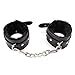 Adjustable Handcuffs Ankle Bracelets SM Adult Plush PU Leather Bondage Fetish Handcuffs kit Cuff Restraint set Sex Toy,Rbenxia Handcuff Restraints Adult Sex Toys Blackthumb 3