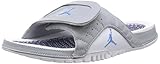 Nike Jordan Men's Hydro XII Retro Wlf Gry/Unvrsty Bl/Mid Nvy/Whi Sandal 10 Men US