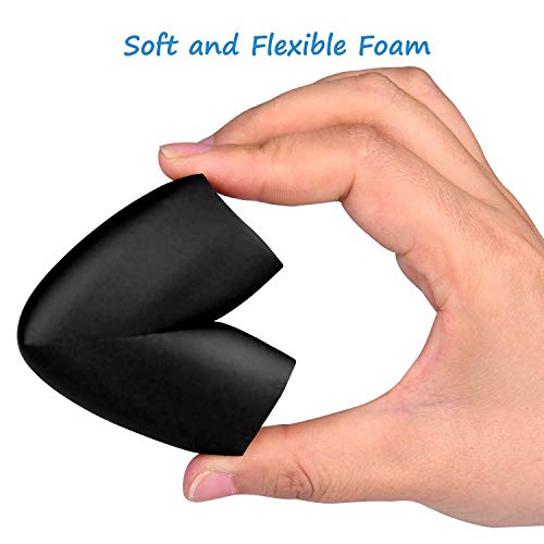 NEW Furniture Edge and Corner Guards | 16.2ft Protective Foam Cushion | 15ft Bumper 4 Adhesive Childsafe Corners | Baby Child Proofing Foam Set and Safe for Table | Fireplace | Countertop | Black - Thumbnail 2