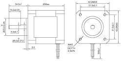 STEPPERONLINE 5PCS Nema 17 Stepper Motor Bipolar 2A
