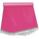 TRAEKESYI Pink Poly Mailers 14.5X19 100 Pack, Strong Adhesive Shipping Envelopes for Clothing/Shirt, Poly Bags for Small Businesses, Waterproof Mailing for Shipping, Packages Bags