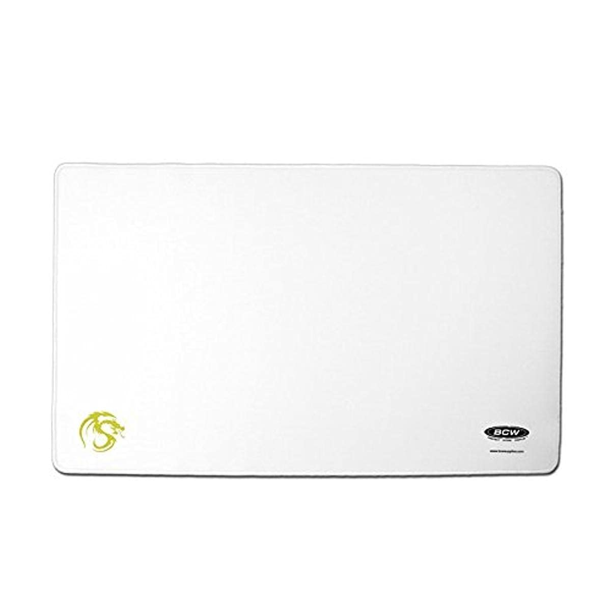 White Play Mat with Stitched Edging