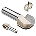 uxcell 1-inch Cutting Dia, 1/2-inch Straight Shank, Tungsten Carbide Core Box Round Nose Router Bits