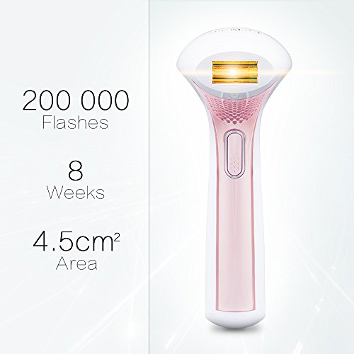 CosBeauty IPL Permanent Hair Removal System,FDA Cleared Light Epilator,200000 Flashes(Pink)