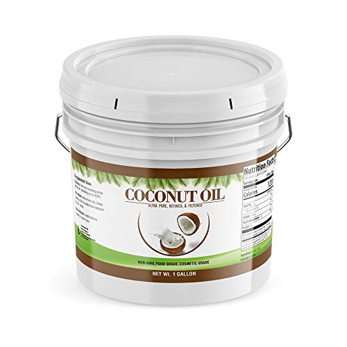 PURE Coconut Oil (1 Gallon), Ultra Pure, Refined, Filtered, Food Grade