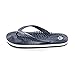 Revs - Lights - Men's and Women's Reflexology Massage Flip Flops, Navy, US7 Women/US6 Men