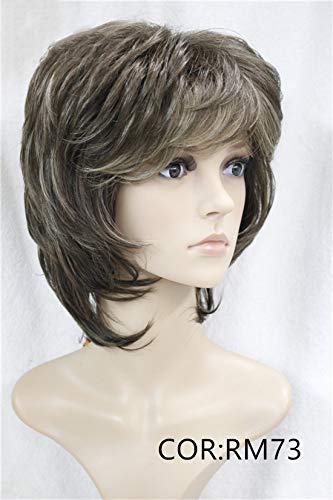 Amazon Com Short Soft Shaggy Layered Blonde Swept Full Synthetic