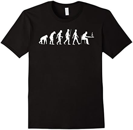 Evolution of Man Computer: Geek, Programmer T-shirt - Male 2XL - Black