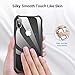 AINOPE Shockproof Series Tempered Glass Case for iPhone Xs/iPhone X Case,[Military Grade Drop Tested][Mimics The Glass Back of iPhone] + Soft Silicone Bumper Cover for Apple 5.8 (2018 & 2017)(Clear)