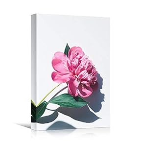 signwin Canvas Wall Art Pink Flower Portraiture Colorful...