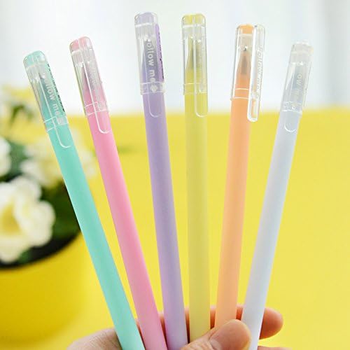 6 pcs/Lot Jelly gel ink pen Crystal love 0.38mm black lapices pens Canetas Stationery Office