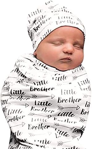 Moonper Newborn Sleeping Bag Baby Kids Blanket Sleeping Swaddle Muslin Wrap + Hat
