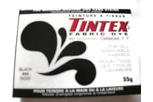 TINTEX Lot of 1 Brand Black Fabric Dye 44