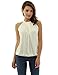 PattyBoutik Women Halter Pleated Twist Blouson Top (Ivory Small)