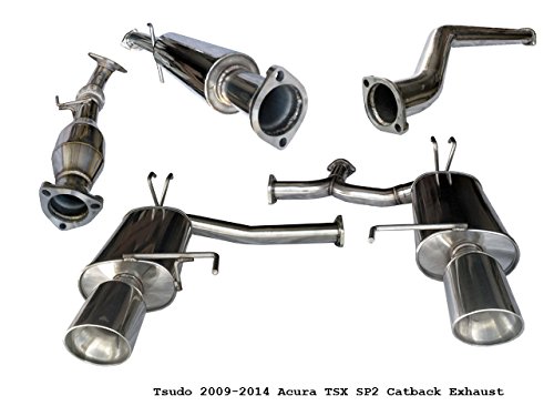 Tsudo 2009-2014 Acura TSX Dual Sp2 Catback /W Test Pipe Exhaust
