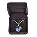 VALYRIA Angel Wing Birthstone Memorial Urn Necklace Stainless Steel Cremation Jewelry,Sapphire(September)