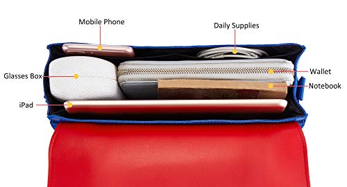 Funlab Travel Carrying Case Compatible with Nintendo Switch Console & Accessories, Waterproof Leather Messenger Shoulder Bag, Multipurpose Casual Daypacks for Boys&Girls