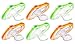 Munchkin Latch Lightweight Pacifier 6+ Months, 6 Pack, Green/Orange