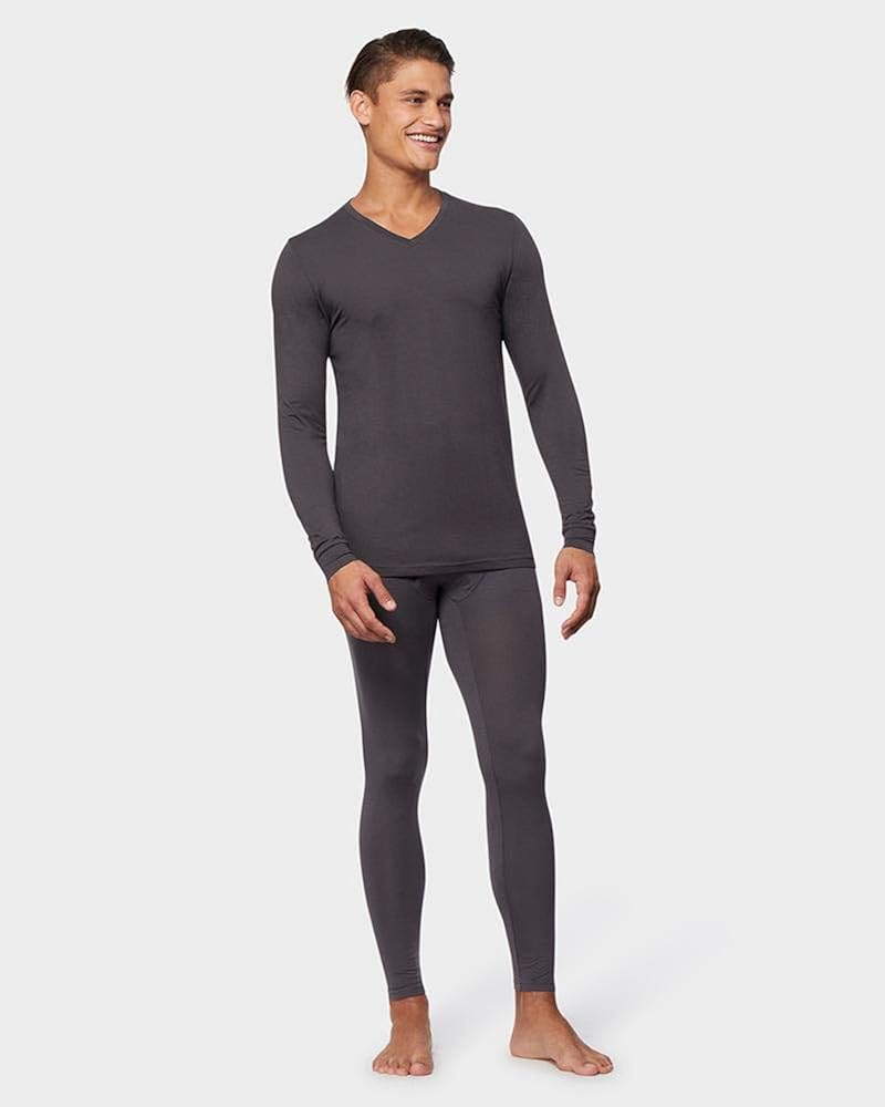 32 DEGREES Mens Heat Performance Thermal Baselayer Vneck Long Sleeve Top at  Men’s Clothing store