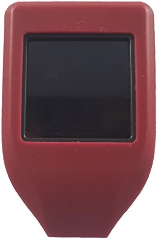 ProtectingCoin Silicone Case for the Trezor Model T (case only), Bitcoin, Litecoin, Cryptocurrency (Red)
