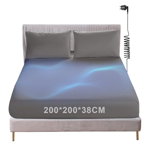Conductive Ground Sheet, Grounding Bed Sheet, Floor Mat according to EU Standard, with 5% Silver Fibre and 95% Organic Cotton, for Sleep Better Energy Recovery (200 x 200 cm)