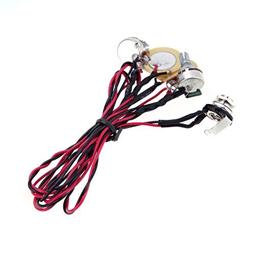 Andoer Homeland Dual Piezo Pickup Pick-up 6.35mm Jack with Volume Tone Control for Acoustic Guitar Ukulele