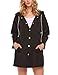 SoTeer Womens Lightweight Raincoat Hooded Waterproof Active Outdoor Rain Jacket