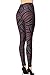 VIV Collection Regular Size Printed Brushed Leggings (Flowing Licorice)