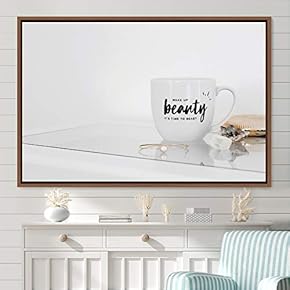 signwin Framed Canvas Wall Art Pressed Quotes 3D...